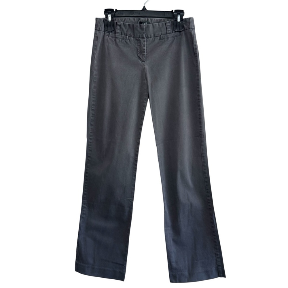 J. Crew Charcoal Gray City Fit Stretch Trousers
